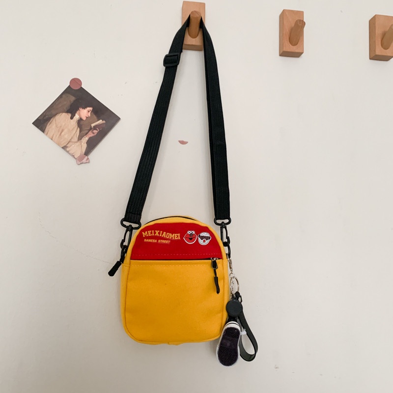 Túi Canvas Đeo Chéo Đựng Điện Thoại Nhỏ Xinh Thời Trang Cho Nữ