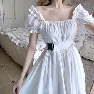 (Có Sẵn) ❌ ĐẦM TRỄ VAI MULLET ❌