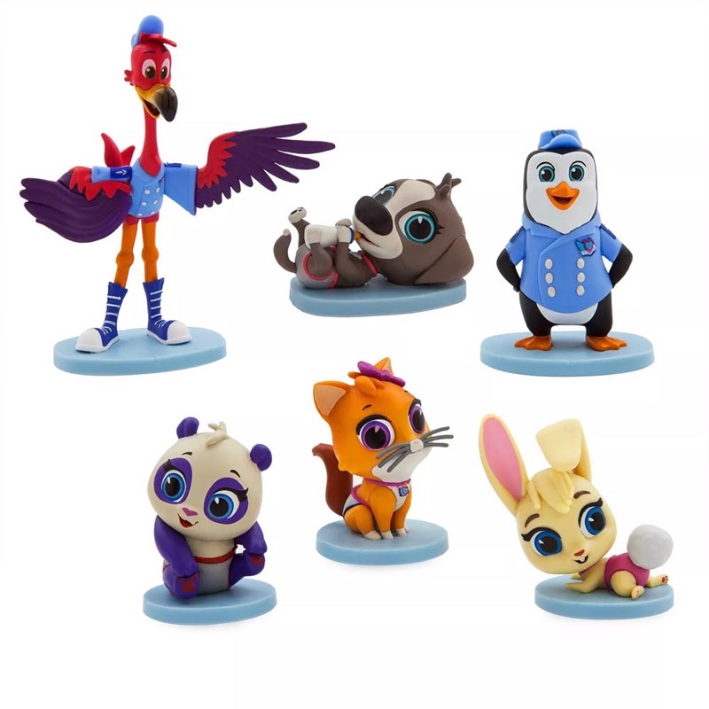 Bộ đồ chơi mô hình Phim hoạt hình Disney Junior T.O.T.S của Mỹ - Set 6 nhân vật Fullbox