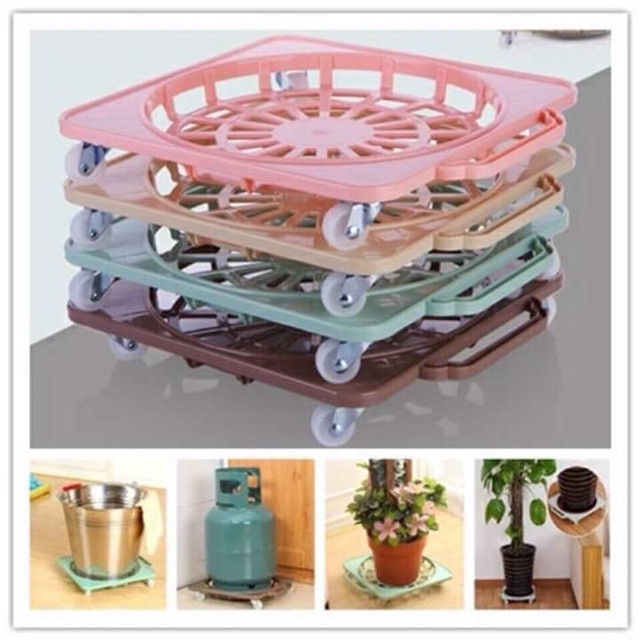 Kệ để bình ga ,chậu cây có báng xe