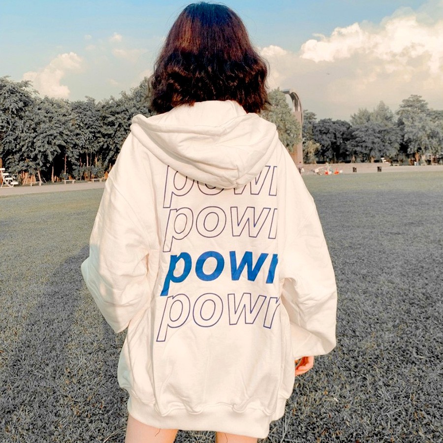 ÁO HOODIE - ÁO KHOÁC NỈ NGOẠI Powr (HD1180 - Kèm Video Ảnh Thật)