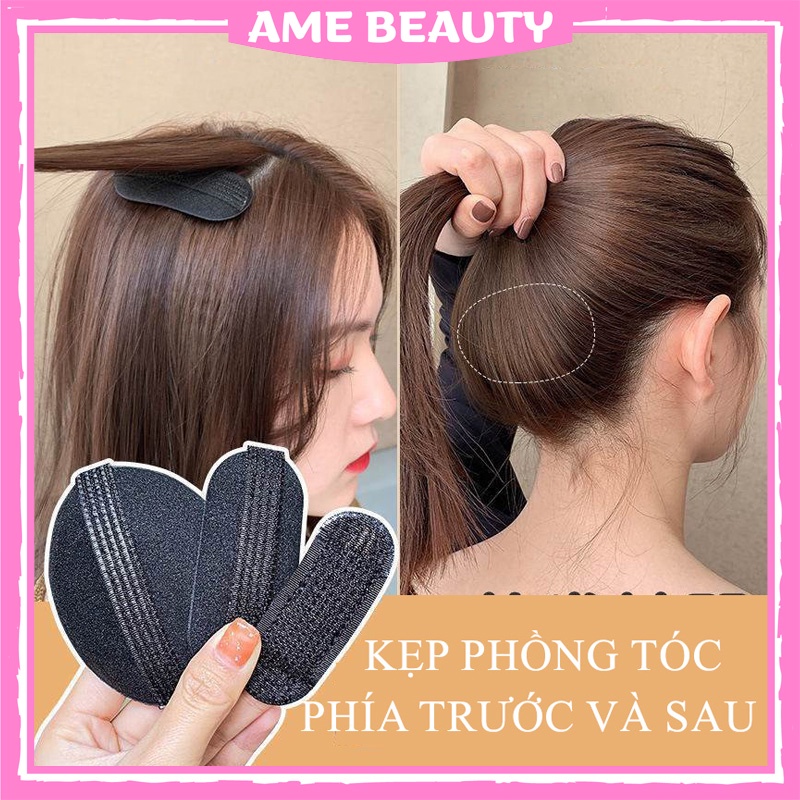 Kẹp phồng chân tóc mái , cài độn tóc phồng 2 bên , kẹp độn phồng tóc phong cách Hàn Quốc