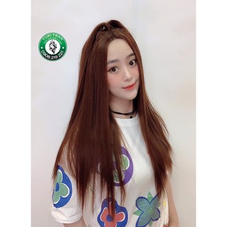 [ẢNH THẬT] Tóc giả nữ chính hãng (Tóc lace siêu da đầu thẳng có 2 màu)