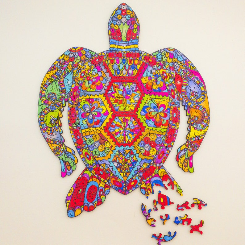 Bộ Xếp Hình Gỗ Thegioipuzzle Ghép Hình Puzzle Con Rùa TGP106