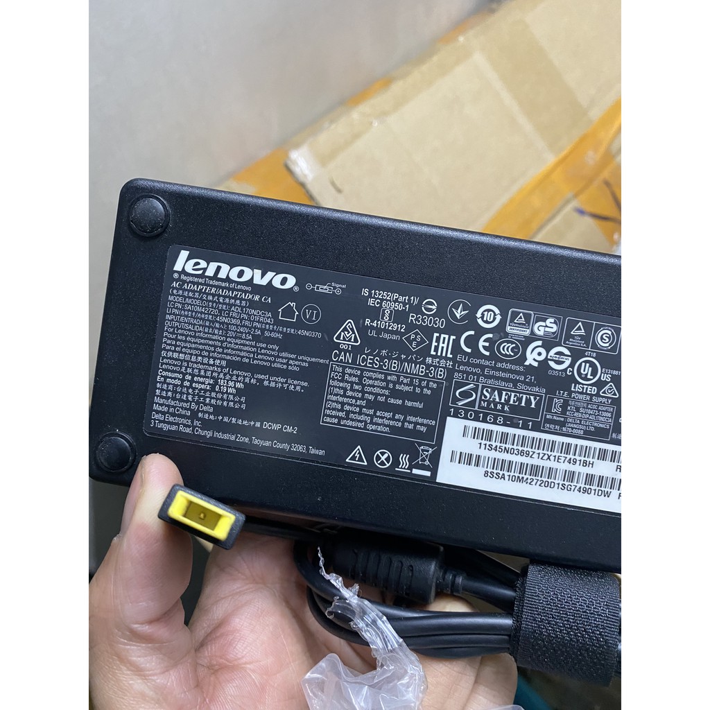 Sạc laptop Lenovo Thinkpat W540 W550S 20V-8.5A 170w chuẩn lenovo cung cấp