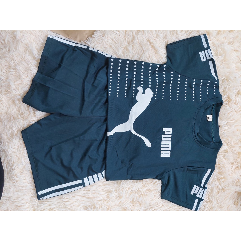 Bộ thể thao bé trai đồ thể thao bé trai puma chấm bi Chất liệu co giãn cho bé từ 8_26kg VYVY kids