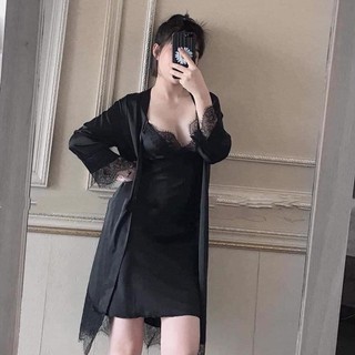 Đồ ngủ lụa set 2 món cao cấp QC - Her sleepwear