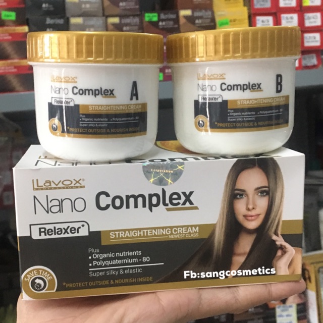 Thuốc duỗi tóc phục hồi Lavox Nano Complex SHOPLIPA thế hệ mới 150mlx2