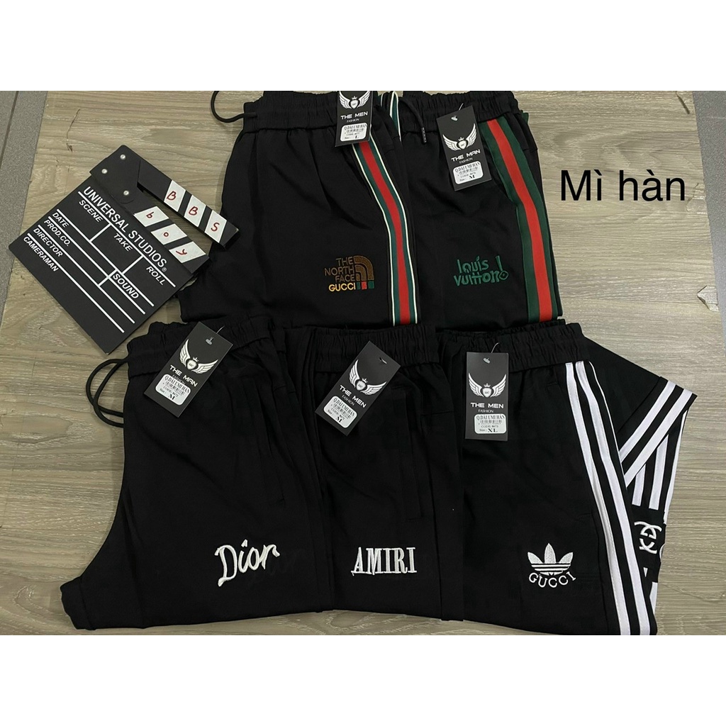 Quần dài nam jogger cao cấp chất umi hàn hàng may kĩ (ảnh thật)