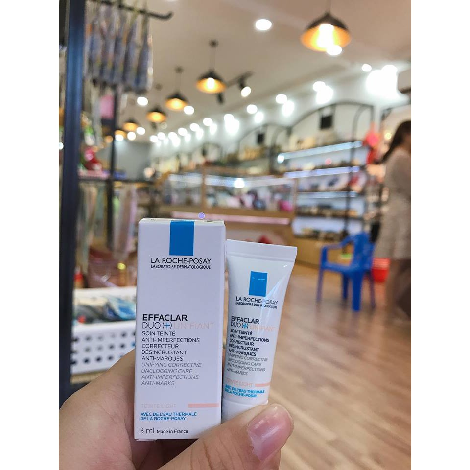 KEM GIẢM MỤN LAROCHEPOSAY EFFACLAR DUO+ (CÓ MÀU) CHE KHUYẾT ĐIỂM (3ml)