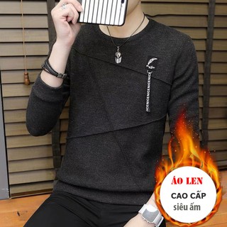 Áo len nam dài tay, cổ tròn, áo thu đông siêu đẹp – AL35