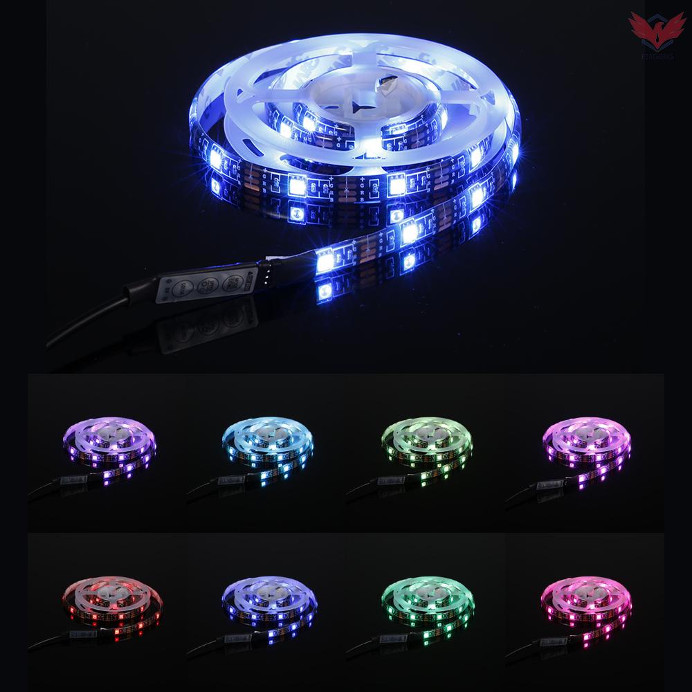 Fir LED Computer Case Strip Light Flexible RGB Lamp Tape Diode 5V Desk Screen TV Background Lighting USB Powered 3 Key Control 0.5M | BigBuy360 - bigbuy360.vn