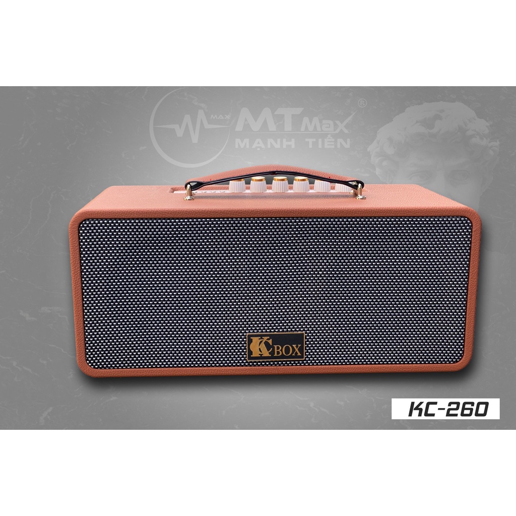 Loa Karaoke Di Động KCBOX KC260 âm thanh sống động thiết kế độc đáo, Tặng kèm micro kèm theo loa