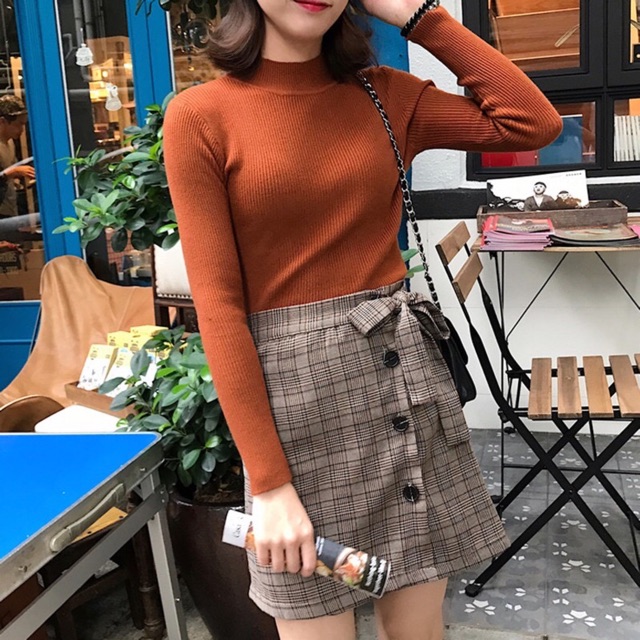 Áo len trơn body Ulzzang | BigBuy360 - bigbuy360.vn