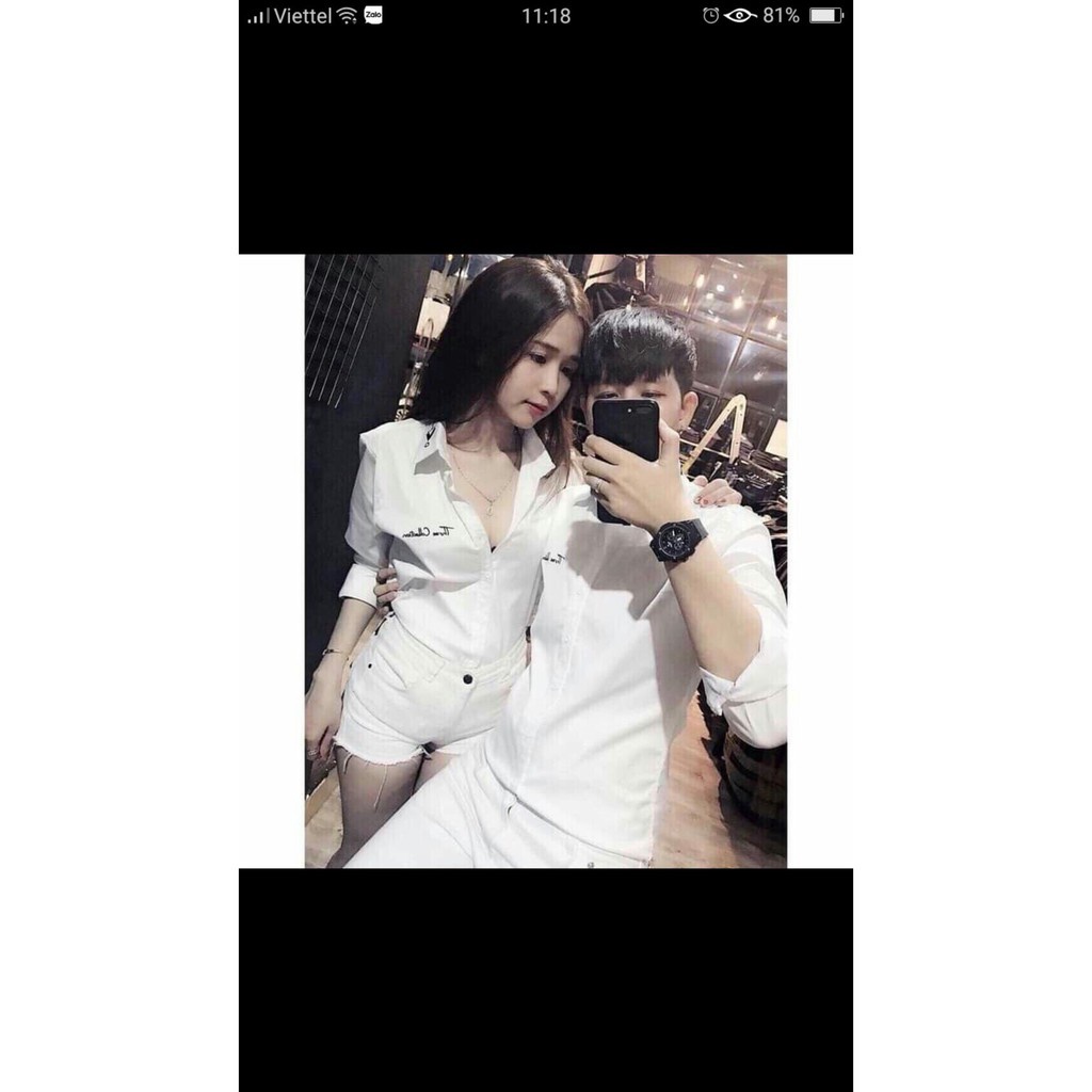 Áo Sơ Mi Cao Cấp Mới Ra Sành Điệu Hot Trends Giới Trẻ 3D Lụa Nhung Dành Cho Các Cặp Đôi Nam Nữ Mina-Fashion Nhiều Màu