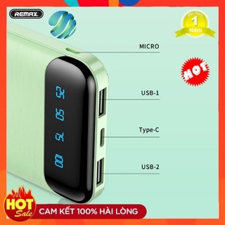 Sạc Dự Phòng 10.000mAh Pin Dự Phòng Có LED Hiển Thị %Pin WK-161 Cao Cấp- Bh 12 Tháng