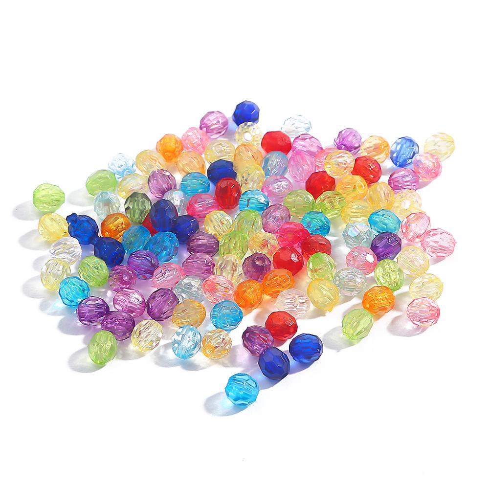 Set hạt nhựa acrylic 6/ 8/ 10/ 12mm dùng làm xỏ vòng đồ trang sức