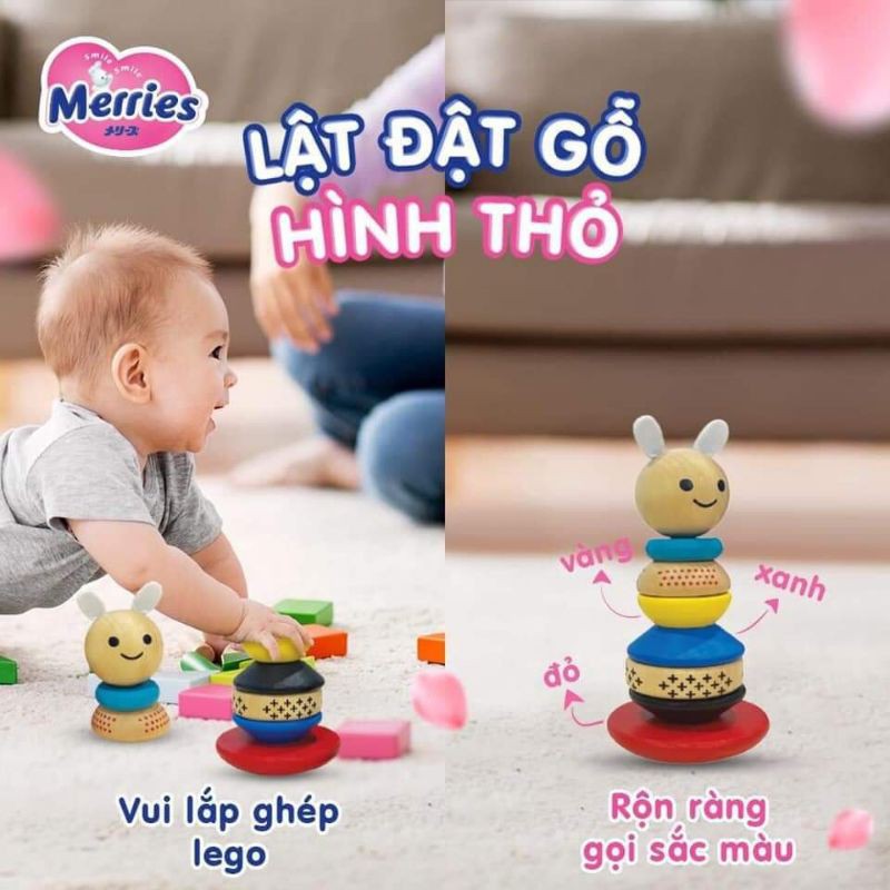 Lật đật gỗ cho bé