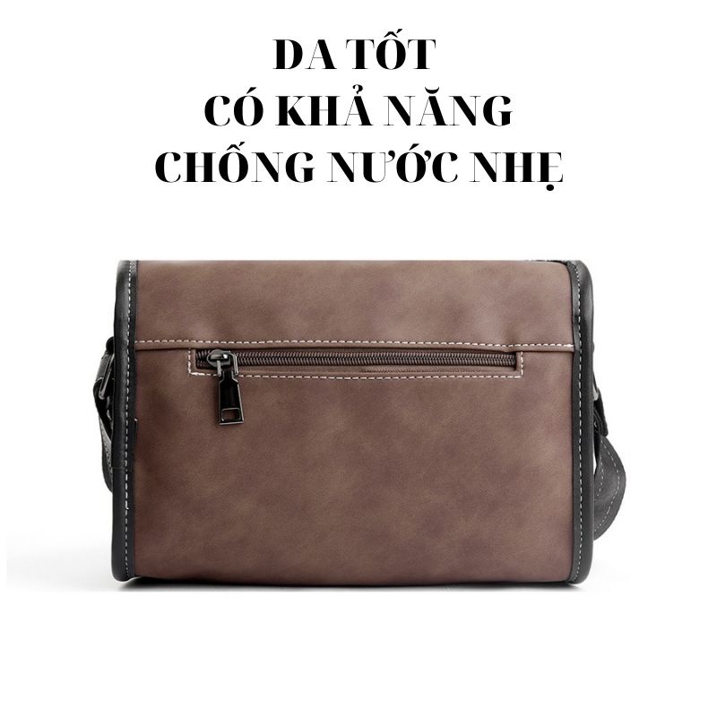 Túi đeo vai nam nữ ⚡FREESHIP⚡da cô điển Lịch lãm, phong cách, bền đẹp. BH 12t Tặng Vớ nam 86U7