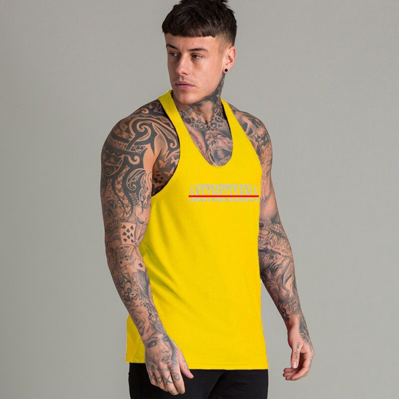 Áo thun ba lỗ không tay bằng cotton dùng luyện tập cơ bắp dành cho nam