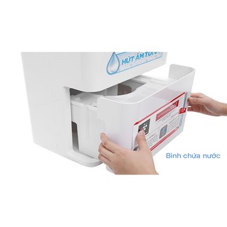 Máy hút ẩm và tạo ion Sharp DW-D12A-W (Hàng chính hãng, Công suất 12 lít/ngày, Diện tích 25m2, Bảo hành 12 tháng)