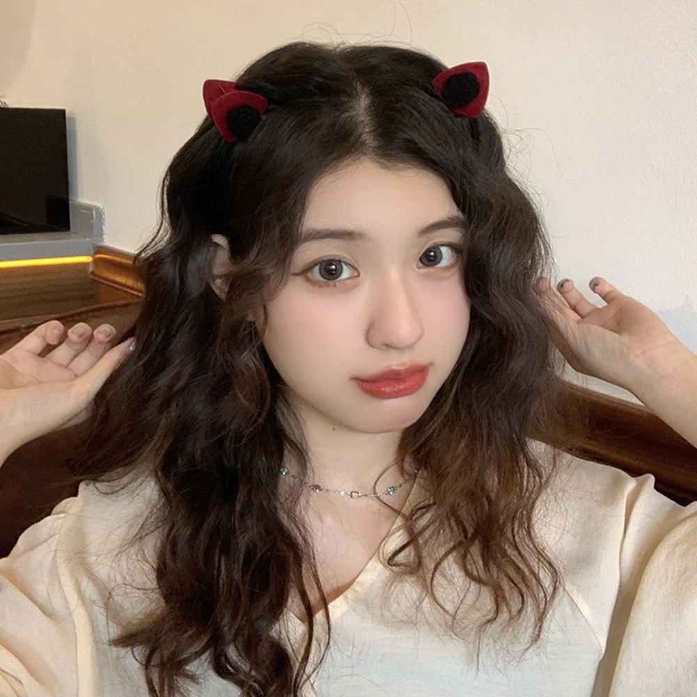 Kẹp Tóc Càng Cua Nhỏ Hình Tai Mèo Nhiều Màu Sắc Ngọt Ngào Cho Nữ