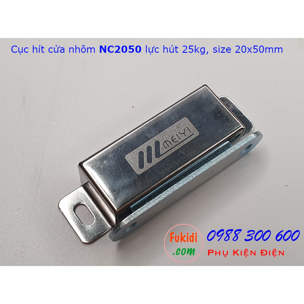 Cục Hít Cửa Nhôm, Nam Châm Hít Cửa Tủ Lực Hút 25Kg - Nc2050