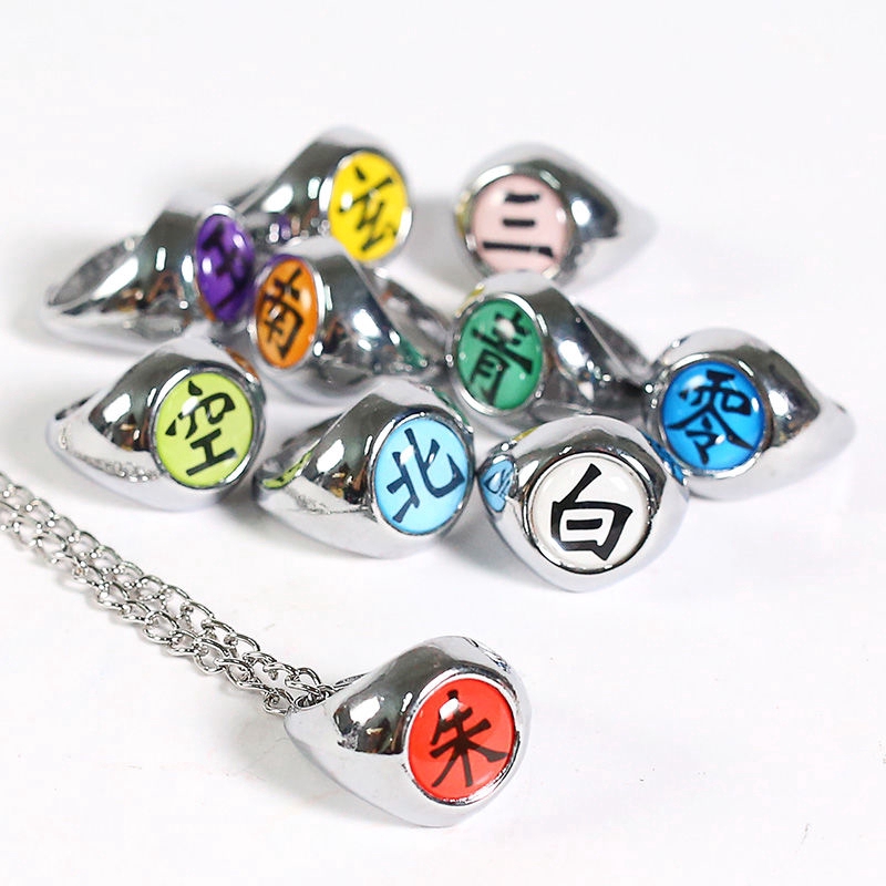 Set 10 Nhẫn Cosplay Nhân Vật Trong Naruto