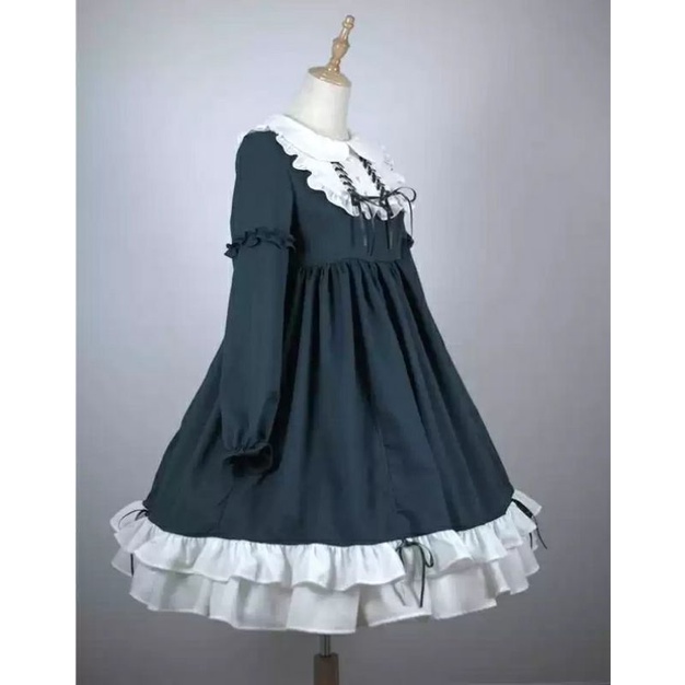 Váy Lolita Dài Tay Dễ Thương Phong Cách Nhật Bản