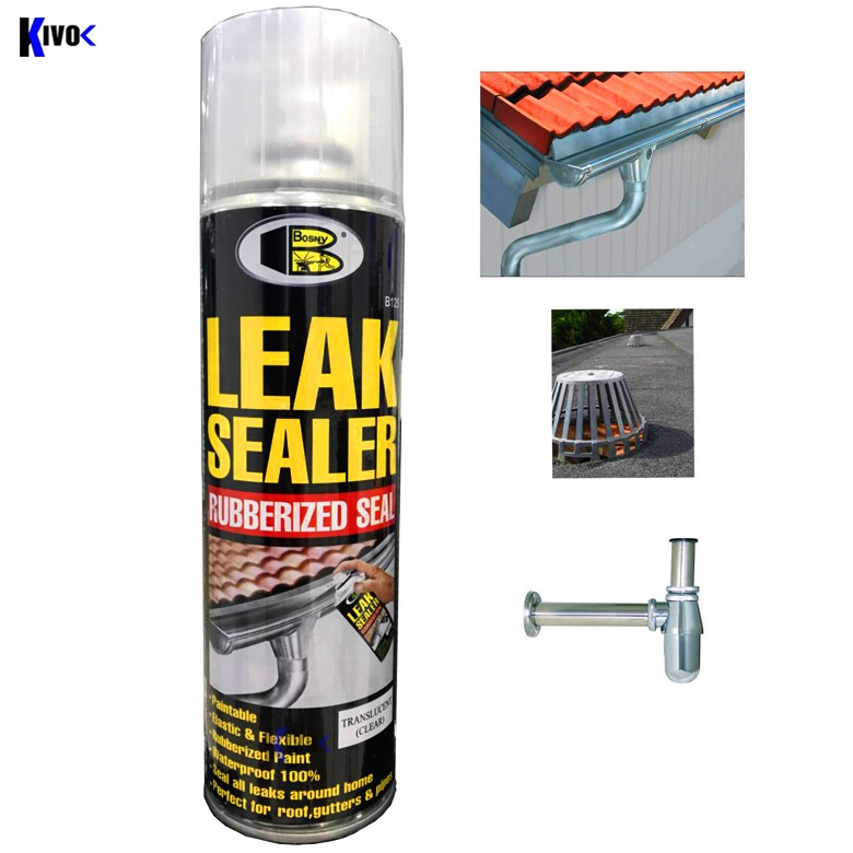 Bình Xịt Chống Thấm/Dột Đa Năng Leak Sealer BOSNY THÁI LAN B125- Sơn Chống Thấm Tường- Sơn Xịt Chống Thấm Tường,...Kivo