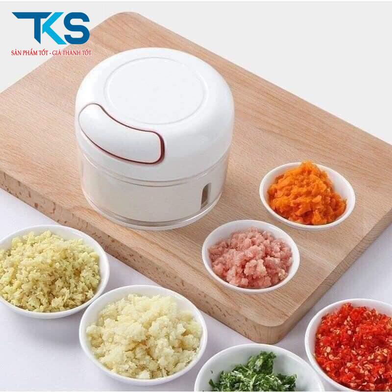 Dụng cụ xay tỏi ớt cầm tay đa năng tiện dụng dây rút YG-722