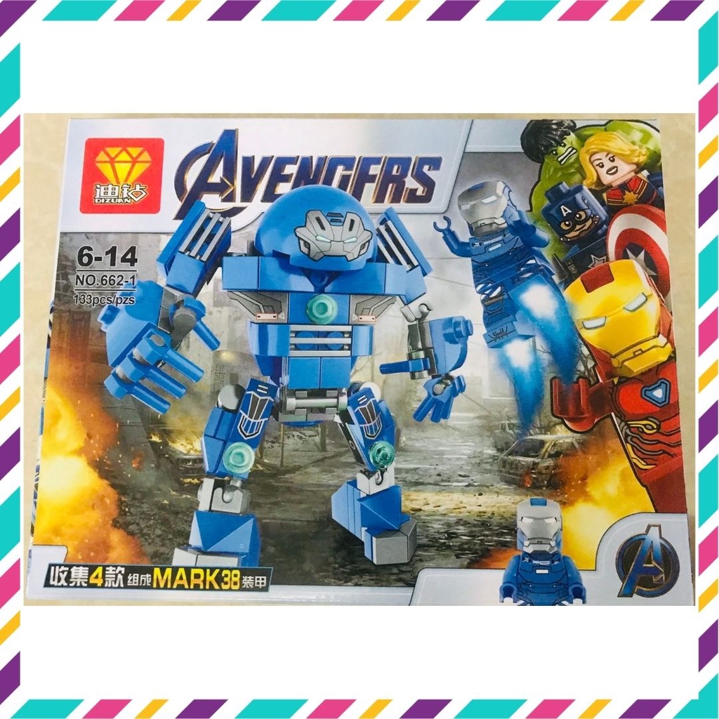 Đồ chơi xếp hình marvel, đồ chơi lắp ráp avengers, xếp hình siêu anh hùng mẫu mới 2022