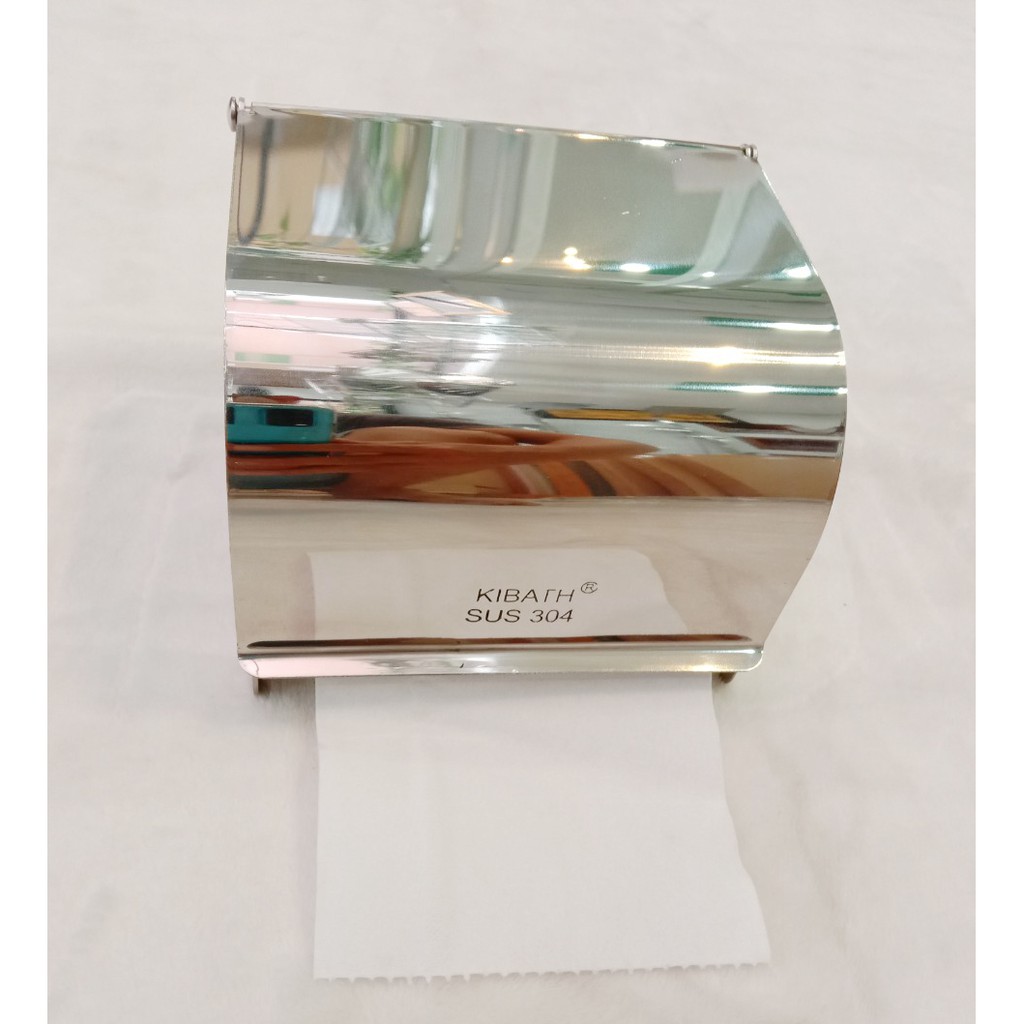 Hộp đựng giấy vệ sinh Kibath inox 304 bóng, KB-717