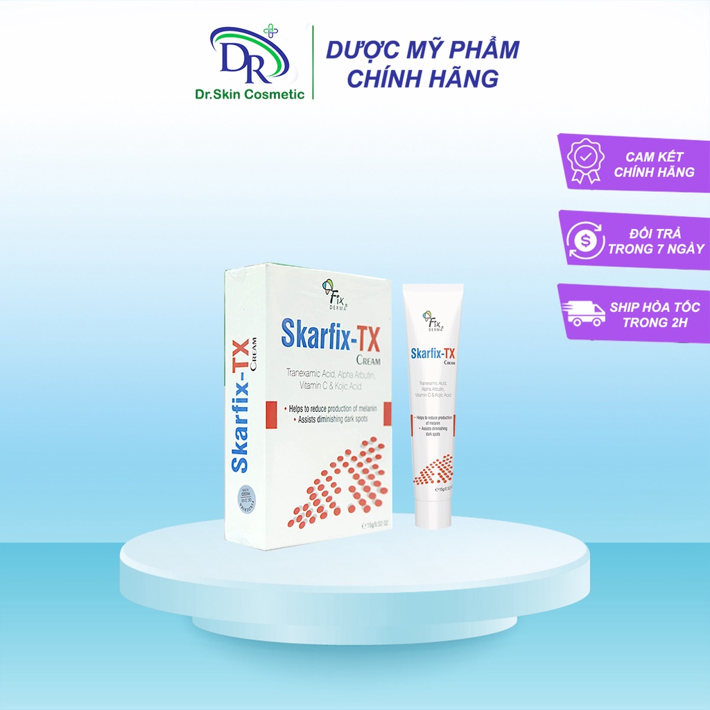 Kem dưỡng da mờ nám, trắng da, giảm thâm mụn Fixderma Skarfix-TX Cream (15g)