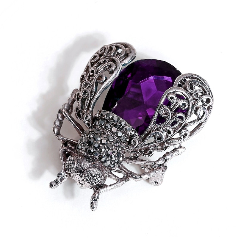 Ghim Cài Áo Hình Bọ Cánh Cứng Đính Đá Pha Lê Thời Trang