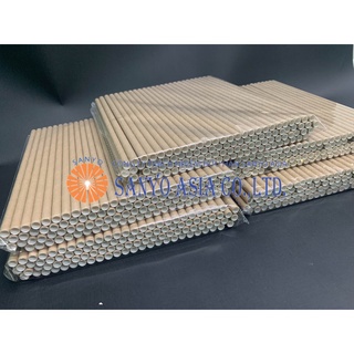 100 Ống hút giấy NÂU cao cấp Phi 6 - OHG.N06