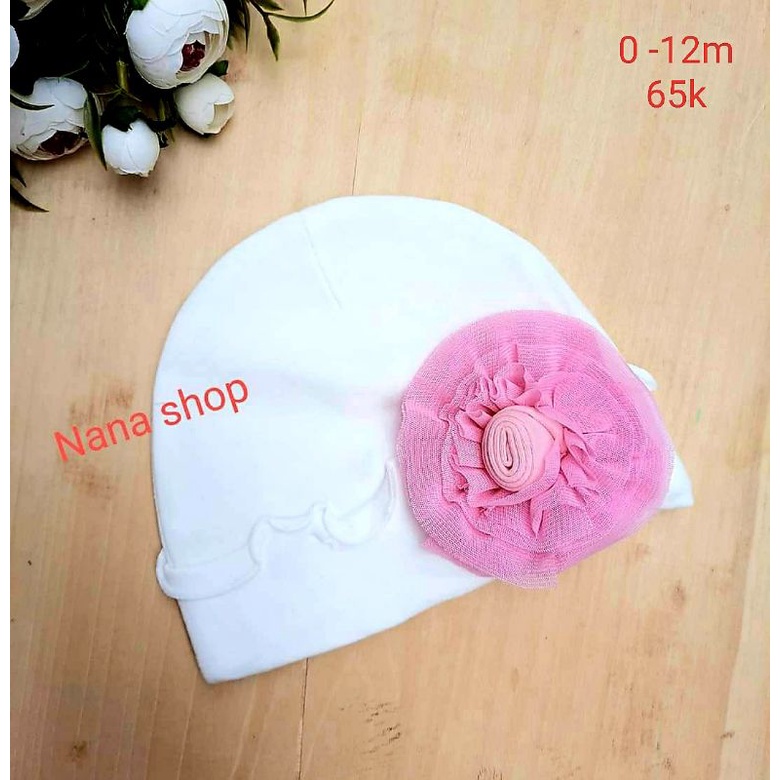MŨ TUBAN BÔNG HOA SIEU XINH CHO BÉ GÁI