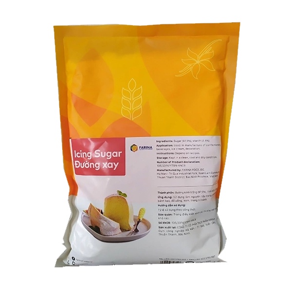 Đường Xay Farina 1kg - Nguyên Liệu Tạo Vị Ngọt Không Thể Thiếu Trong Quy Trình Làm Bánh, Kẹo