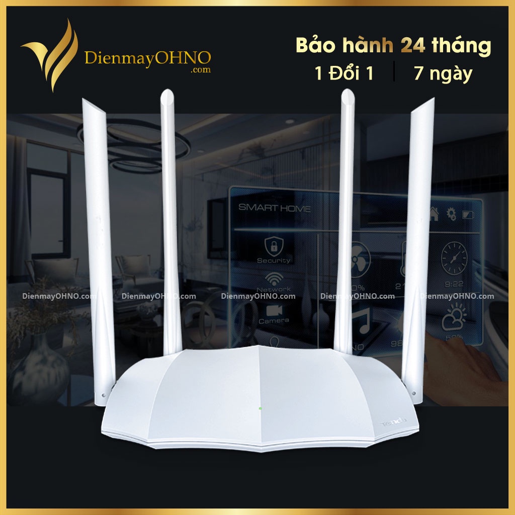 Moden Modem Router Thiết Bị Cục Phát Wifi TENDA AC5 V3 5Ghz 2 Băng Tần Xuyên Tường Model Modern Phát Sóng Wifi 4 Râu