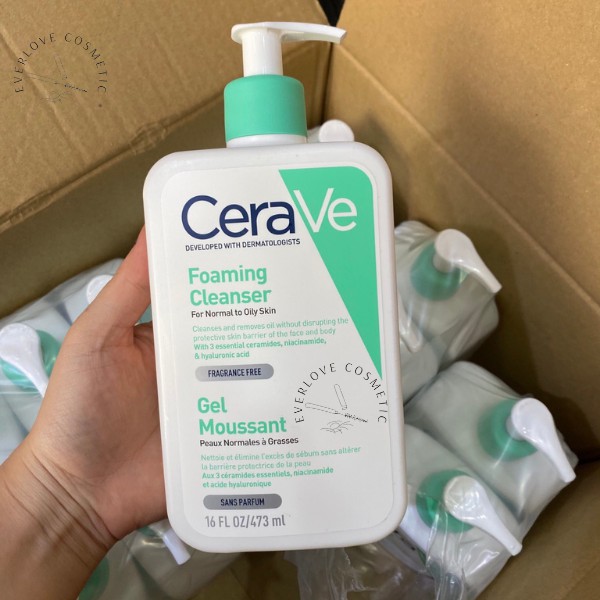 [Nhập mã EVERLOVE giảm 8% đơn hàng từ 250k] Sữa rửa mặt dịu nhẹ CERAVE Foaming Facial Cleanser cho da dầu, hỗn hợp dầu | BigBuy360 - bigbuy360.vn