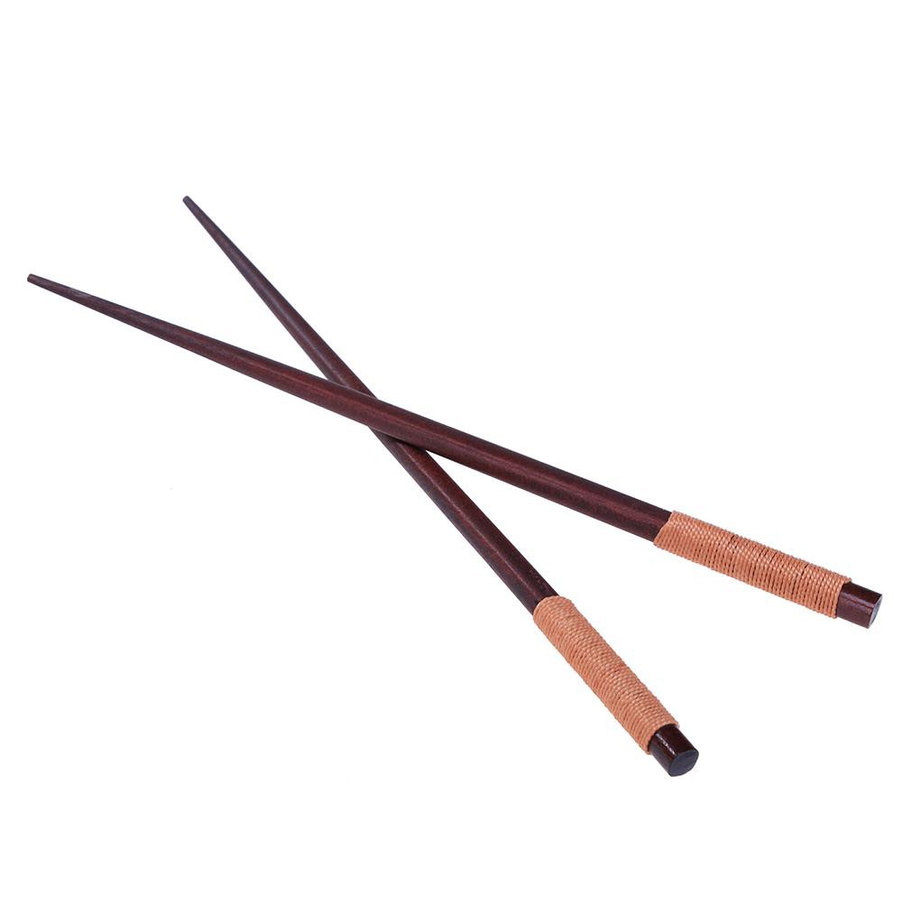 Đũa dài bằng gỗ tự nhiên tiện dụng và bền kích thước 23.5cm