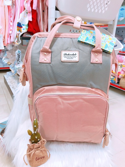 Balo bỉm sữa cho mẹ Dokoclub mẫu đẹp-Balo đựng đồ ( 42x21x28 )