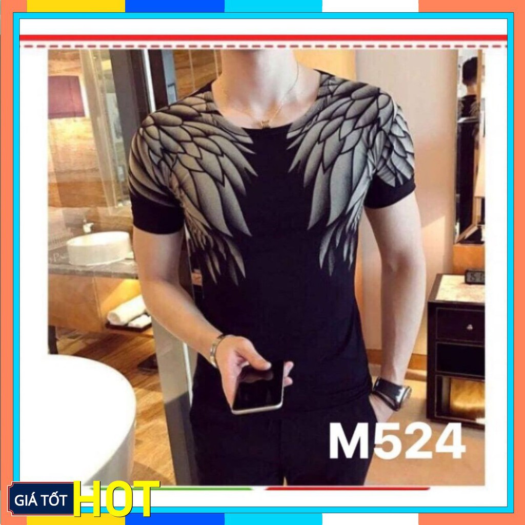 Áo Phông Nam Đẹp 👑FREESHIP👑 Áo Thun Nam Tay Ngắn Cổ Tròn Cao Cấp In Hình Mã Áo NA524