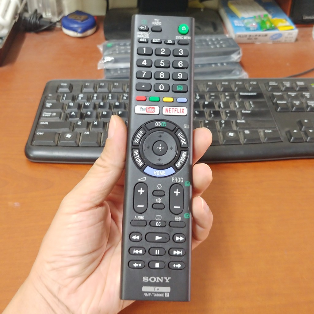 Điều khiển TV Sony 2 nút đỏ mới Hàng chính hãng