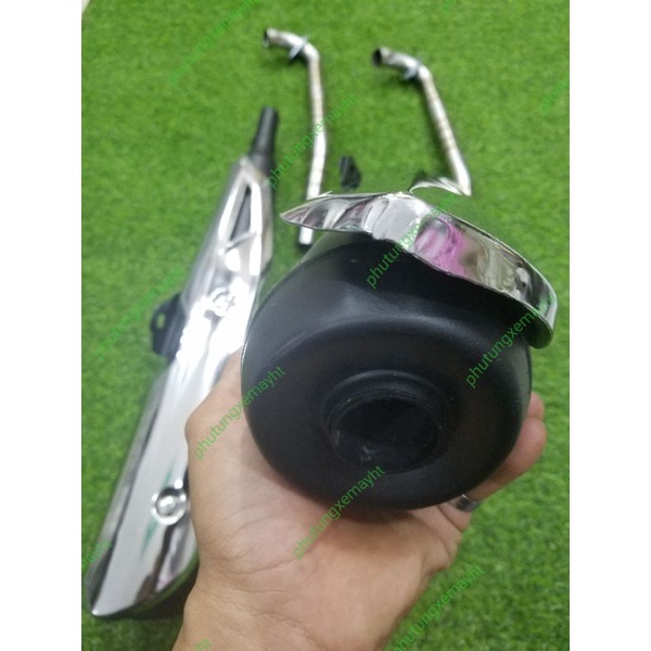 Pô wave @ 2017 giả zin móc nỉ kèm cổ inox 304 quay titan không bay màu lắp các dòng xe Honda như zin  msp 0054
