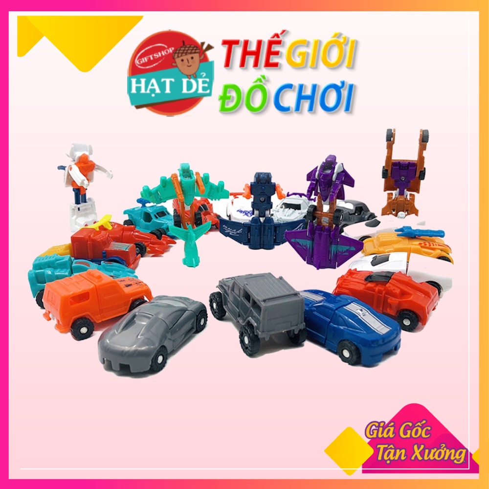 Đồ chơi mô hình xe biến hình robot mini nhiễu loại cho bé