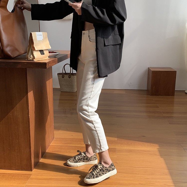 Quần Jean lửng nữ Lưng cao Cao cấp Ống suông Co giãn Mùa Hè Ulzzang Hàn Quốc Quần bò cộc nữ Cạp cao 9 tấc | BigBuy360 - bigbuy360.vn