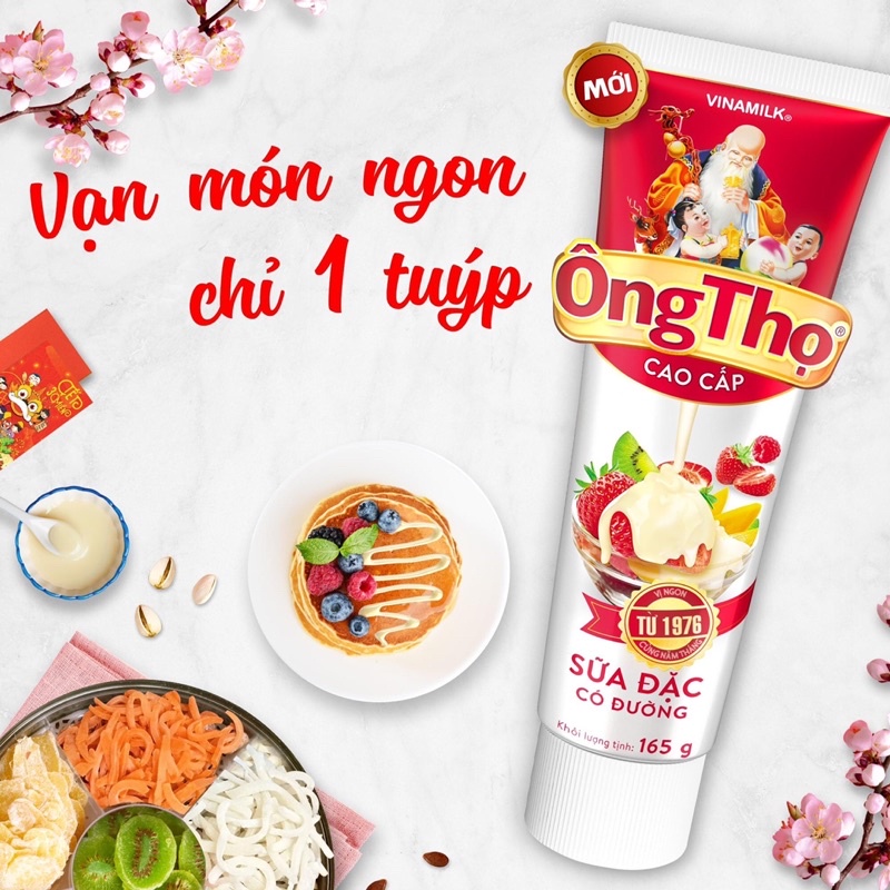 TUÝP SỮA ĐẶC ÔNG THỌ 165G VINAMILK