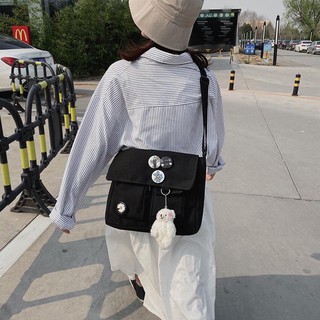 Túi đeo chéo dành cho nam và nữ, Túi tote bao tử to phong cách Hàn Quốc