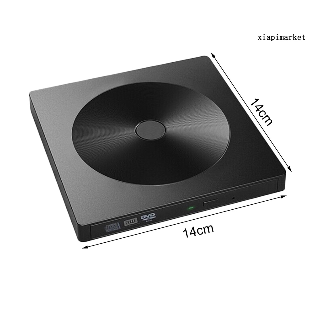 LOP_CD-ROM Disk Drive USB 3.0 Low Noise ABS Computer ROM External Drive for Laptop